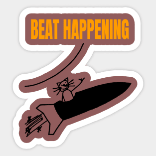 Beat happening Sticker